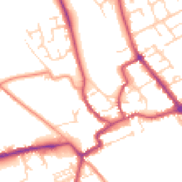Daytime road noise heatmap for YO7 1PE