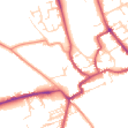 Daytime road noise heatmap for YO7 1PN