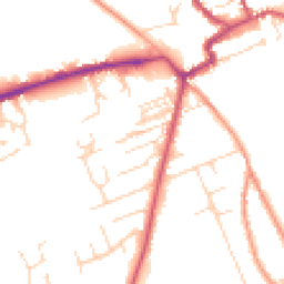 Daytime road noise heatmap for YO7 1RA