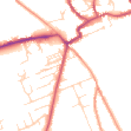 Daytime road noise heatmap for YO7 1RG