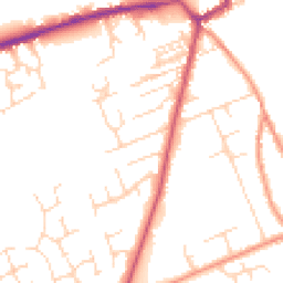 Daytime road noise heatmap for YO7 1RN