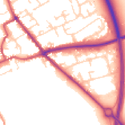 Daytime road noise heatmap for YO7 1SS