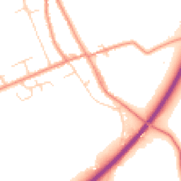 Daytime road noise heatmap for YO7 1ST