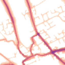 Daytime road noise heatmap for YO7 1SX