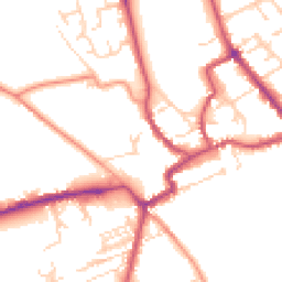 Daytime road noise heatmap for YO7 1TG