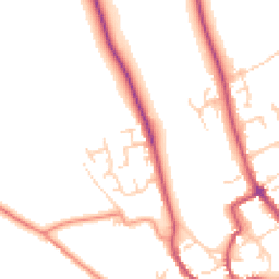 Daytime road noise heatmap for YO7 1TL