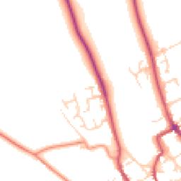Daytime road noise heatmap for YO7 1TN