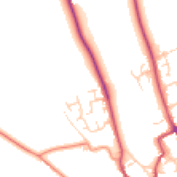 Daytime road noise heatmap for YO7 1TP