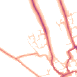 Daytime road noise heatmap for YO7 1TX