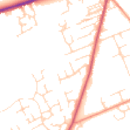 Daytime road noise heatmap for YO7 1UR