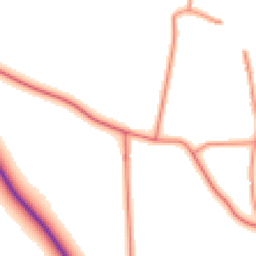 Daytime road noise heatmap for YO7 2AS