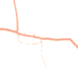 Daytime road noise heatmap for YO7 2BN