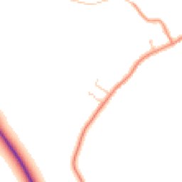 Daytime road noise heatmap for YO7 2EJ