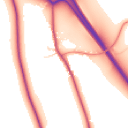 Daytime road noise heatmap for YO7 2NB