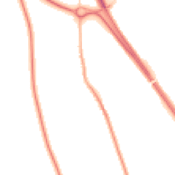 Night-time road noise heatmap for YO7 2ND