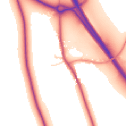 Daytime road noise heatmap for YO7 2NE