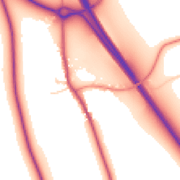 Daytime road noise heatmap for YO7 2NG