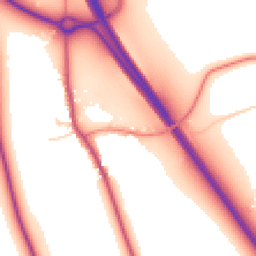 Daytime road noise heatmap for YO7 2NH