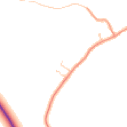 Daytime road noise heatmap for YO7 2PL
