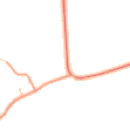 Daytime road noise heatmap for YO7 2PN