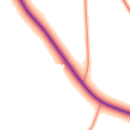 Daytime road noise heatmap for YO7 3AT