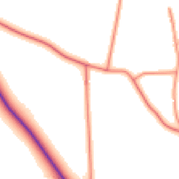 Daytime road noise heatmap for YO7 3AU