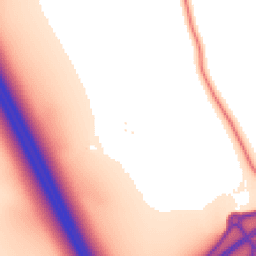 Daytime road noise heatmap for YO7 3DA