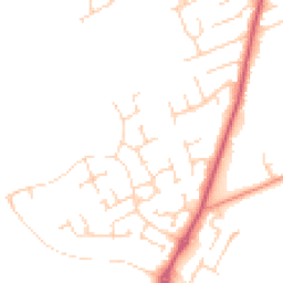 Daytime road noise heatmap for YO7 3FJ