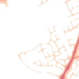 Daytime road noise heatmap for YO7 3FQ
