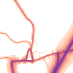 Daytime road noise heatmap for YO7 3FS