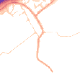 Daytime road noise heatmap for YO7 3FT