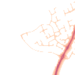 Daytime road noise heatmap for YO7 3FY