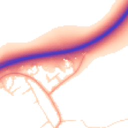 Daytime road noise heatmap for YO7 3FZ