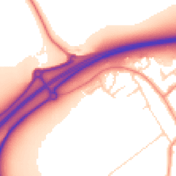 Daytime road noise heatmap for YO7 3GB