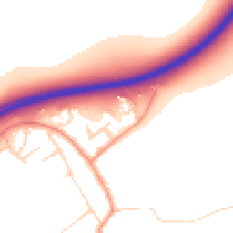 Daytime road noise heatmap for YO7 3GE