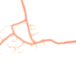 Daytime road noise heatmap for YO7 3GU