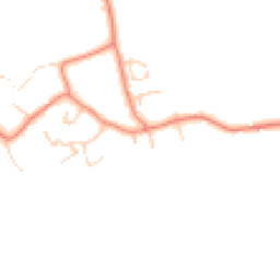 Daytime road noise heatmap for YO7 3JP
