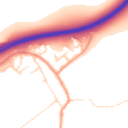Daytime road noise heatmap for YO7 3JT