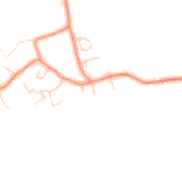 Daytime road noise heatmap for YO7 3JW
