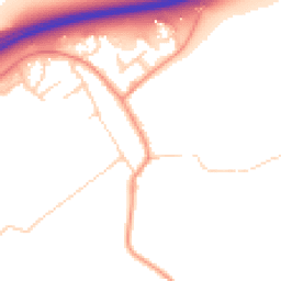 Daytime road noise heatmap for YO7 3JZ
