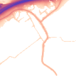 Daytime road noise heatmap for YO7 3LG