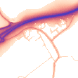 Daytime road noise heatmap for YO7 3LN