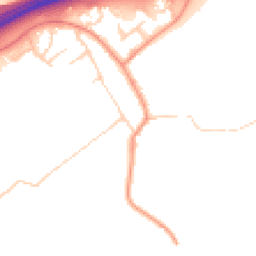 Daytime road noise heatmap for YO7 3LQ
