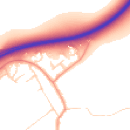 Daytime road noise heatmap for YO7 3LU