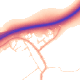 Daytime road noise heatmap for YO7 3LX
