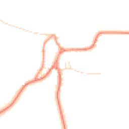 Daytime road noise heatmap for YO7 3QE