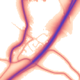 Daytime road noise heatmap for YO7 3RE