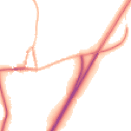 Night-time road noise heatmap for YO7 3RH