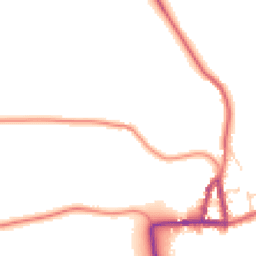 Daytime road noise heatmap for YO7 3RZ