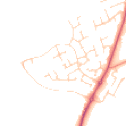 Daytime road noise heatmap for YO7 3SR